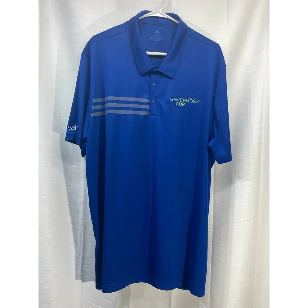 Adidas Men’s Golf Polo Governors Cup EUV Blue Size 2XL‎